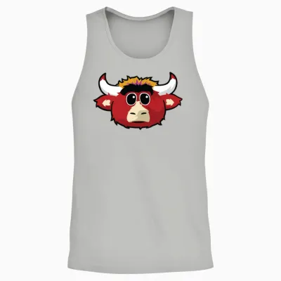 Benny the Bull Unisex Tank Top - Ash