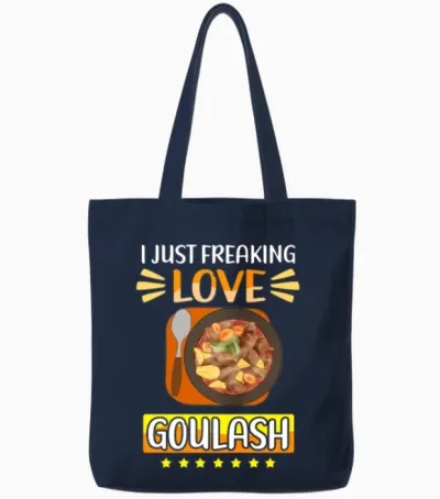 Goulash Food Lover Hungarian Goulash Tote Bags - Navy
