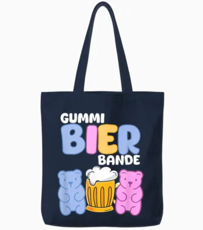 Gummibierbande - Mallorca Party Urlaub Malle Gruppen Tote Bags - Navy