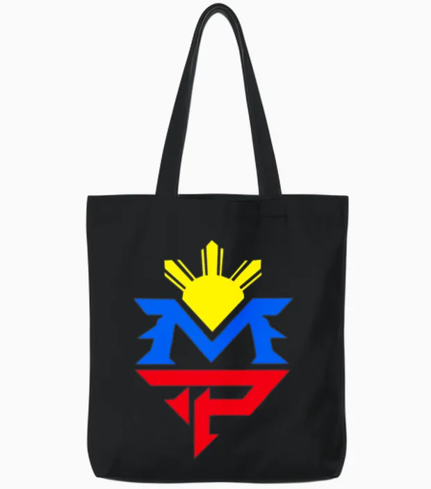 Manny Pacquiao Tote Bags in Black
