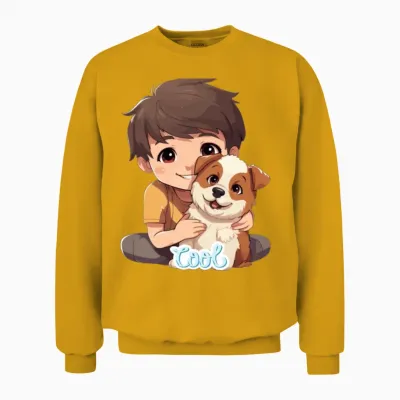 Dog Unisex Sweatshirt - Gold
