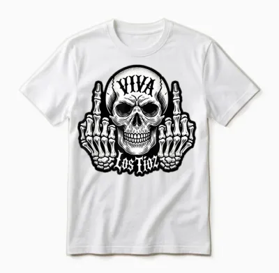 Viva Los Tioz - Spruch Für Coole Onkel Und Böhse Rocker Unisex T-Shirt - White