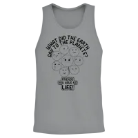 Space Travel Funny Planets - Funny Solar System Unisex Tank Top - Sport Grey – 2