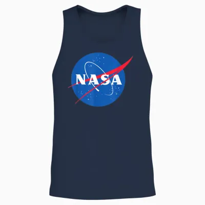 Official Nasa Logo Unisex Tank Top - Navy