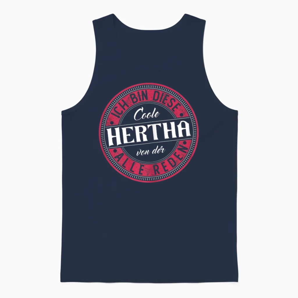 Hertha | Ich Bin Diese Coole Hertha Unisex Tank Top in Navy