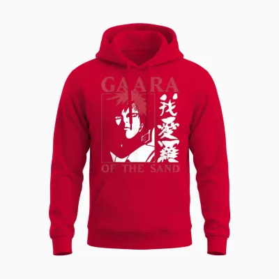 Naruto Shippuden Gaara of the Sand Unisex Hoodie - Red