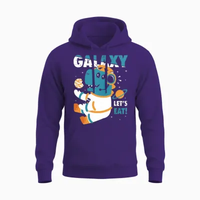 Galaxy Let S Eat Unisex Hoodie - Purple