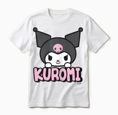 Hello Kitty Kuromi Character Unisex T-Shirt - White
