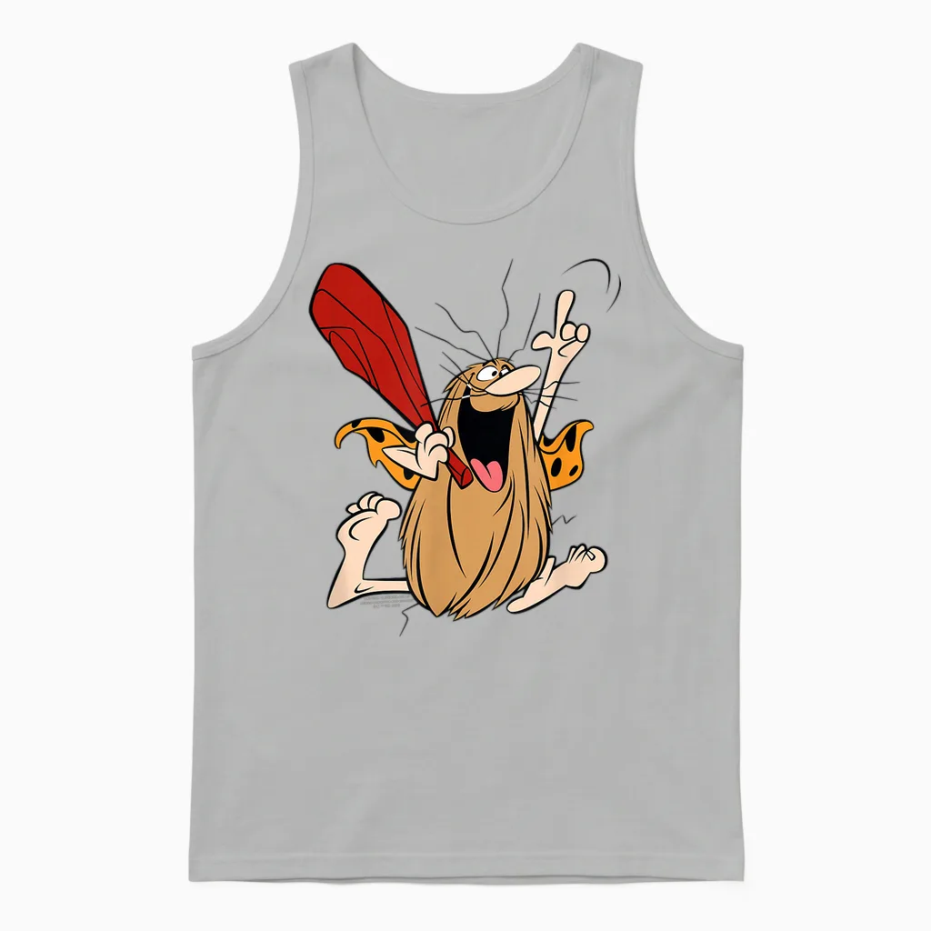 Captain Caveman Captain Caveman Unga Bunga Unisex Tank Top in Ash