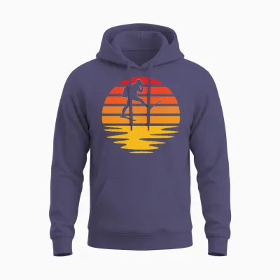 Diving Retro Unisex Hoodie - Heather Sport Dark Navy