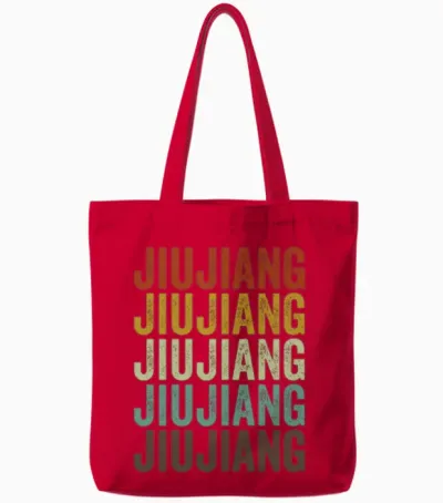 Jiujiang China Retro Vintage Tote Bags - Red