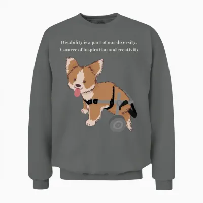 Disability Dog Unisex Sweatshirt - Graphite Heather
