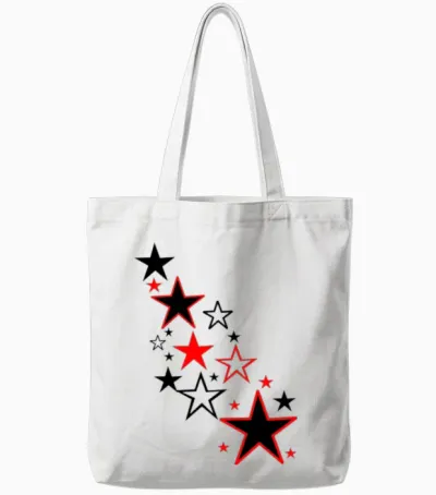 Stars Tote Bags - White