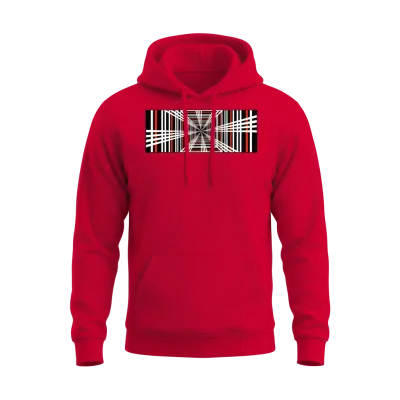 Tesla Plaid Logo Unisex Hoodie - Red