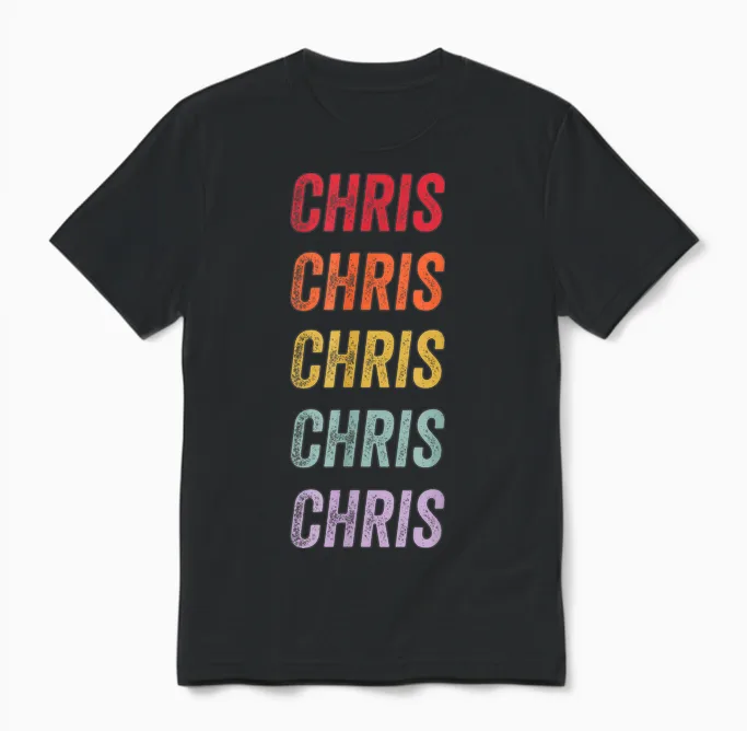 Chris T-Shirt, Black, S Unisex T-Shirt in Black