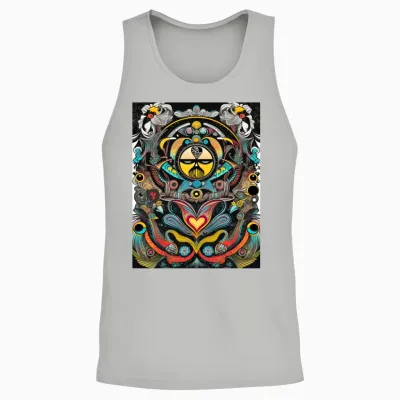 60s Retro Style Unisex Tank Top - Ash