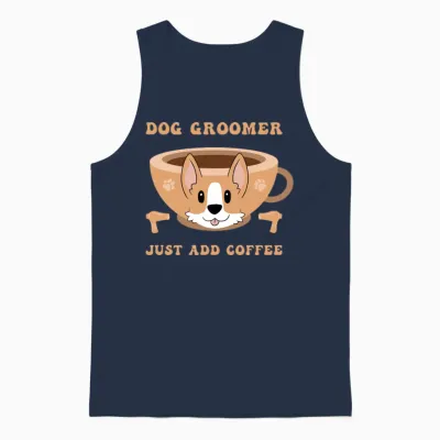 Dog Groomer Dog Grooming Unisex Tank Top - Navy