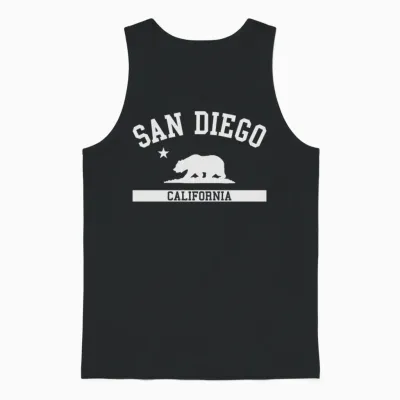 San Diego Unisex Tank Top - Black