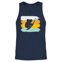 Koala Retro Unisex Tank Top - Navy – 2