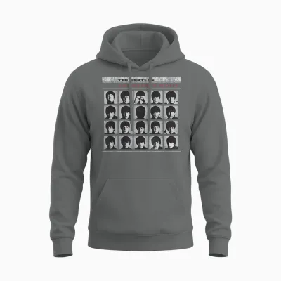 Offizielles the Beatles a Hard Day's Night Band Album Cover Unisex Hoodie - Graphite Heather