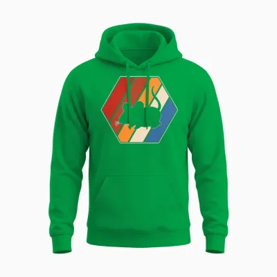 Mouse Retro Unisex Hoodie - Irish Green