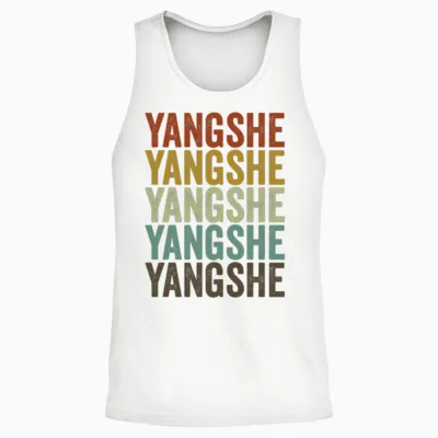 Yangshe China Retro Vintage Unisex Tank Top - White