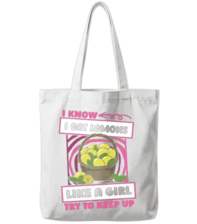 Lemons Funny Tote Bags - White