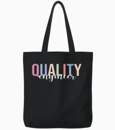 Quality Engineer Engineering Quality Assurance Qa Tote Bags - Black
