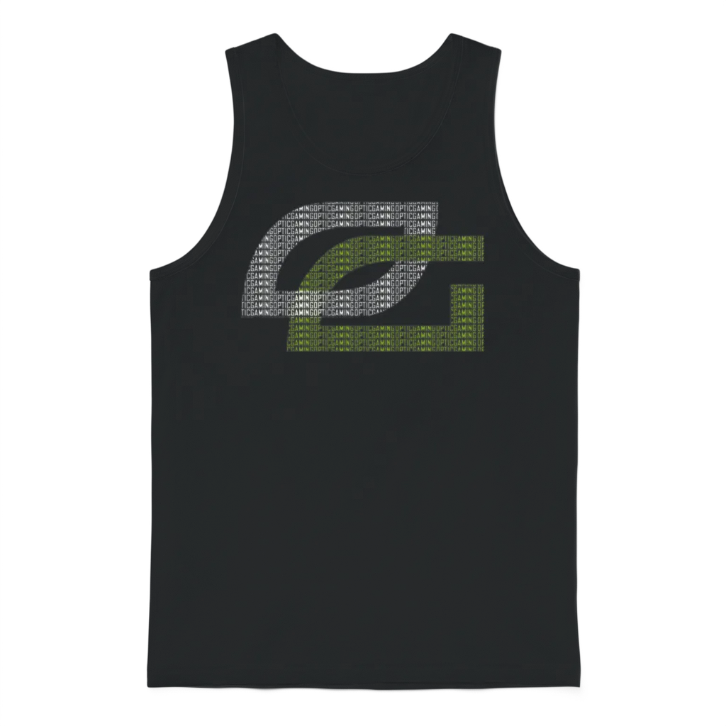 Optic Gaming Logo White Spell Out Mp Unisex Tank Top - Black