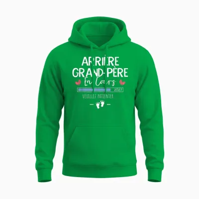 Arrière Grand Père En Cours 2027 Annonce Futur Arrière Papy Unisex Hoodie - Irish Green