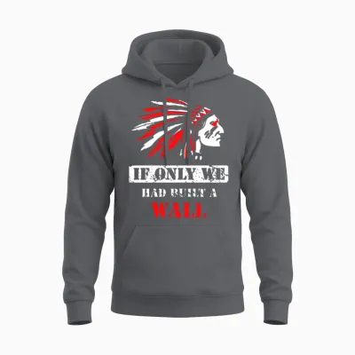 Native American 1492 Proudly in Columbus Day Unisex Hoodie - Charcoal