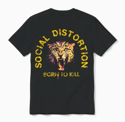 Offizielle Social Distortion Born to Kill Unisex T-Shirt - Black