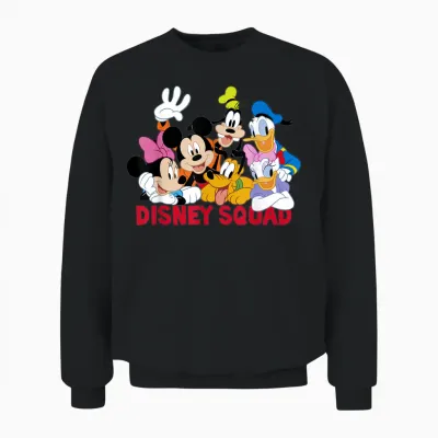 Disney Mickey and Friends Disney Squad Unisex Sweatshirt - Black