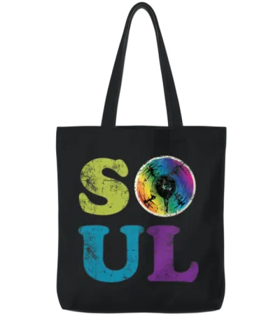 Soul Retro Tote Bags - Black