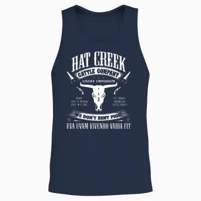 Hat Creek Cattle Company Unisex Tank Top - Navy