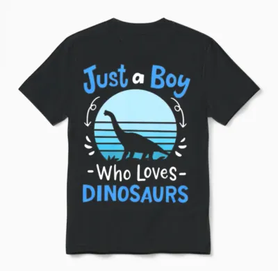 Dinosaurs Dinosaur Lover Retro Unisex T-Shirt - Black