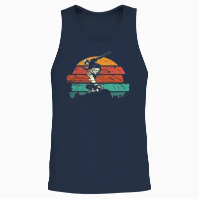Retro Skateboarder Boy Skater Unisex Tank Top - Navy
