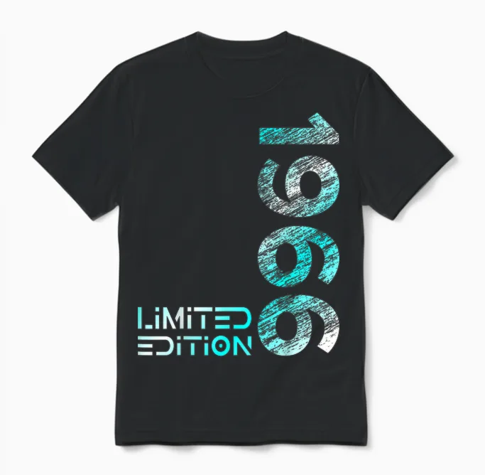 60. Geburtstag Limited Edition Jahrgang 1966 Mann Frau Unisex T-Shirt in Black