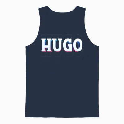 Retro - Hugo Unisex Tank Top - Navy