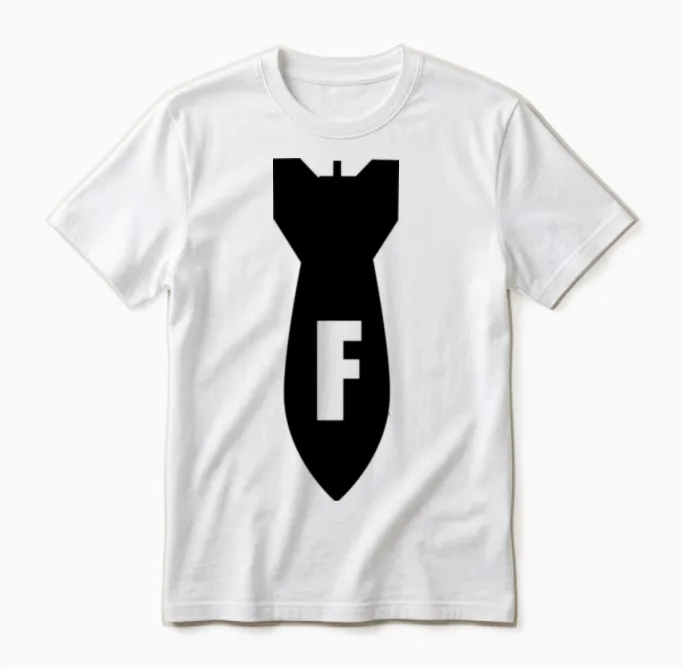 F-Bomb Unisex T-Shirt in White