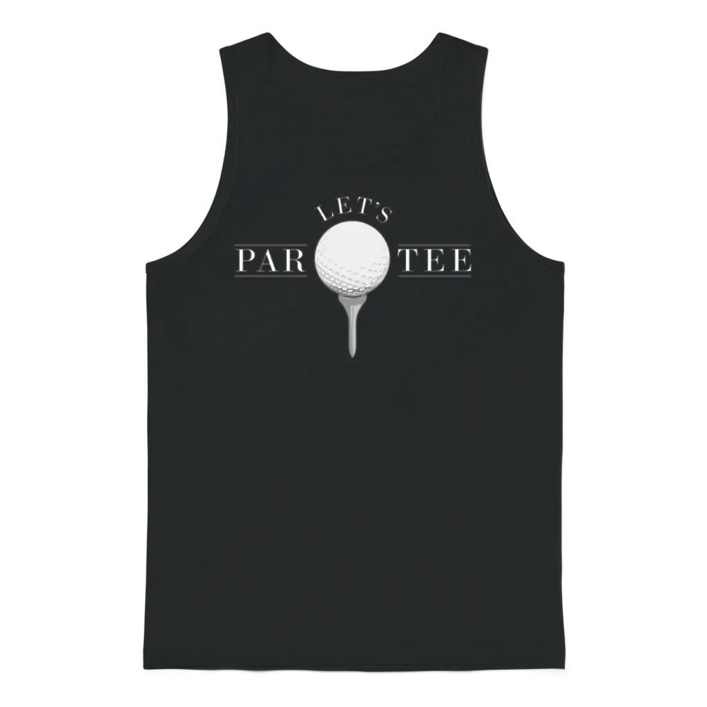 Funny Golf Shirt - Lets Par Tee Golf Unisex Tank Top - Black