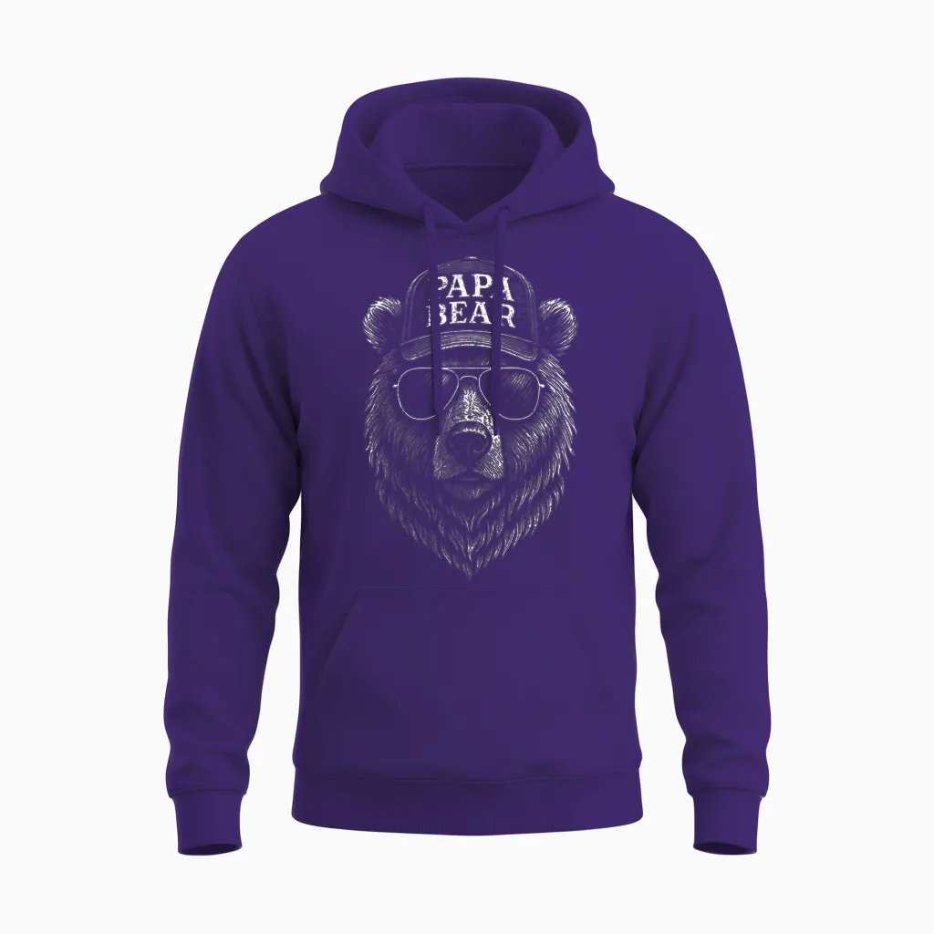 Papa Geschenk Geburtstag Shirt Papa Spruch Lustig Papa Unisex Hoodie in Purple