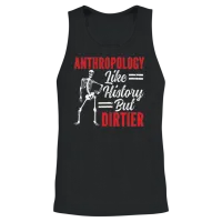 Anthropology Like History but Dirtier Unisex Tank Top - Black – 2