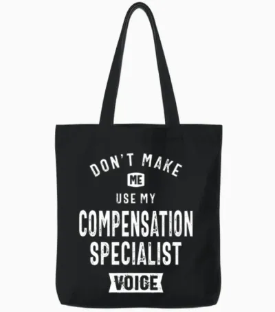 Compensation Specialist Job Occupation Tote Bags - Black