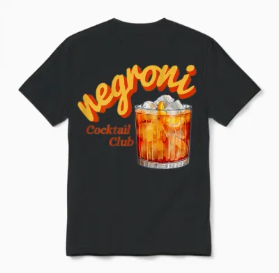 Cocktail Club Graphic Ni Unisex T-Shirt - Black