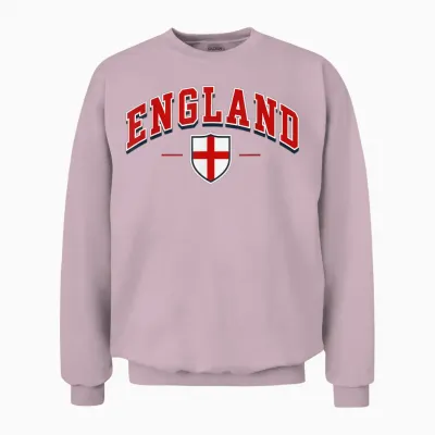 England English St George Unisex Sweatshirt - Light Pink