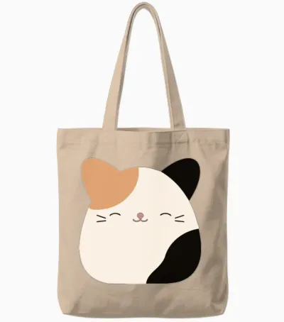 Cam the Cat Squishmallow Tote Bags - Natural