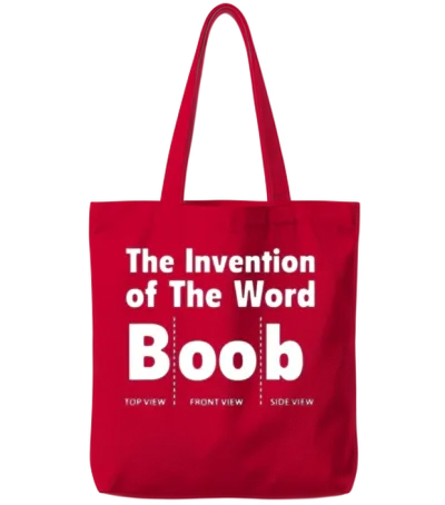 Funny Boob Tote Bags - Red