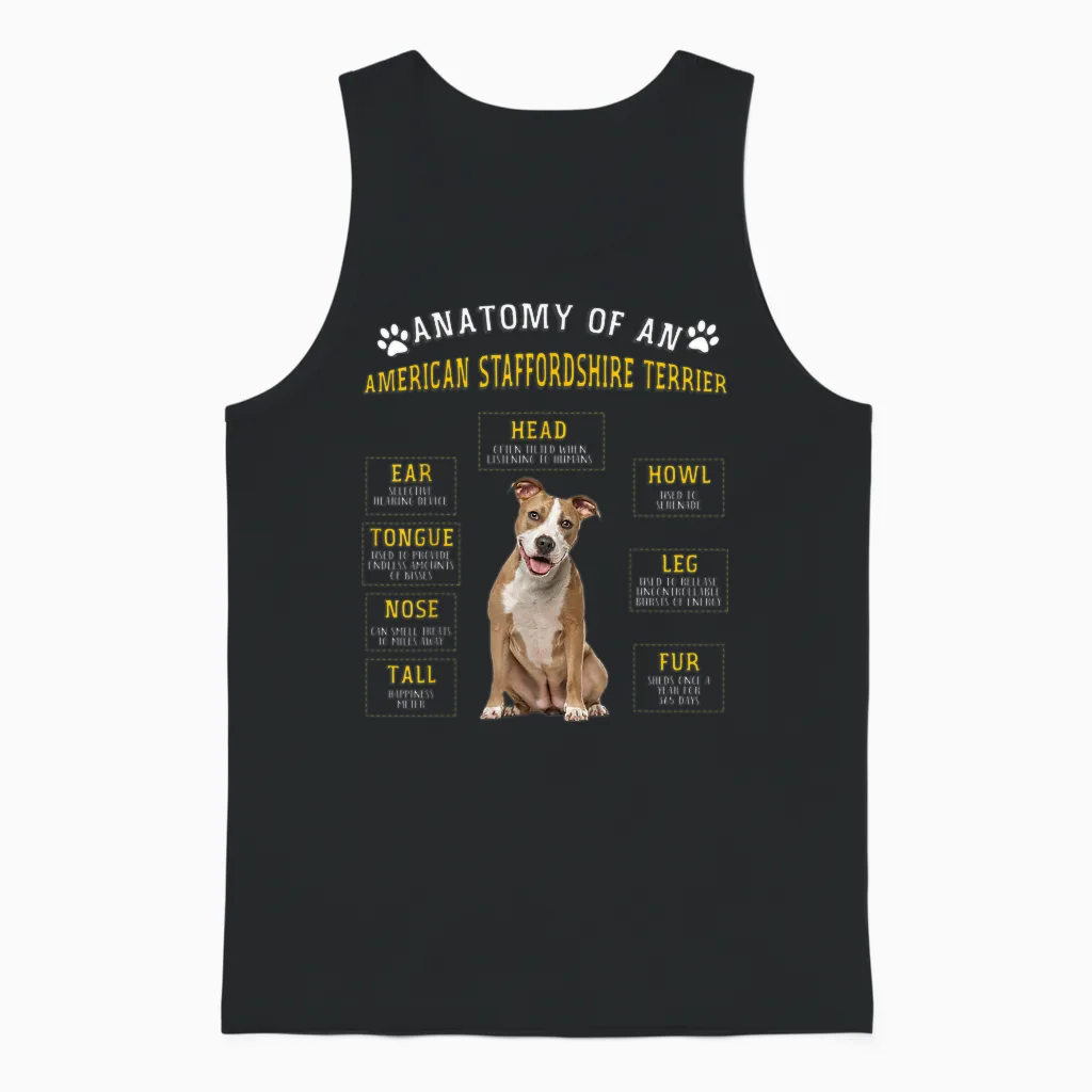 Lustige Anatomie Amstaff Geschenke Für Frauen Und Männer Unisex Tank Top in Black