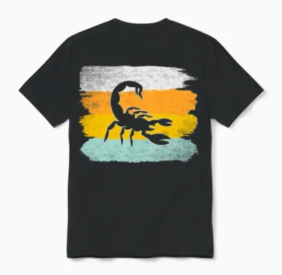 Scorpion Retro Unisex T-Shirt - Black